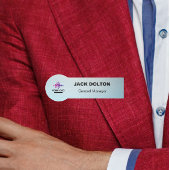 Corporate Identity: Gepersonaliseerde zilveren naa Naamplaatje