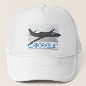 Corporate Jet Vliegtuig Trucker Pet (Voorkant)