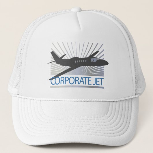Corporate Jet Vliegtuig Trucker Pet (Voorkant)