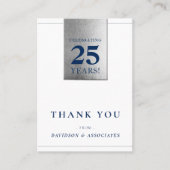 CORPORATE JUBILEUM business wit marineschilder Visitekaartje (Voorkant)