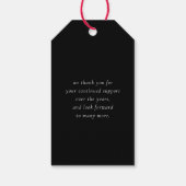 CORPORATE JUBILEUM business zwart witgoud Cadeaulabel (Achterkant)