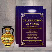 Corporate Jubileum Nodig Paarse Blauwe Gradiënt ui Kaart