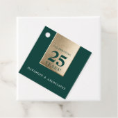 CORPORATE JUBILEUM stijlvol zakelijk groen goud Bedankjes Labels (In situ)