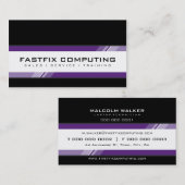 CORPORATE KAART moderne hi-tech zing Visitekaartje (Voorkant / Achterkant)