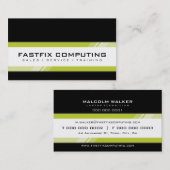 CORPORATE KAART moderne hi-tech zing Visitekaartje (Voorkant / Achterkant)