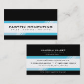 CORPORATE KAART moderne hi-tech zing Visitekaartje (Voorkant / Achterkant)