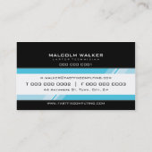 CORPORATE KAART moderne hi-tech zing Visitekaartje (Achterkant)