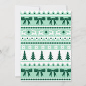 Corporate Kantoor Holiday Ugly Sweater Party Kaart (Achterkant)