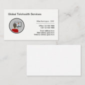 Corporate Kantoor Telehealth Medical Business Visitekaartje (Voorkant / Achterkant)