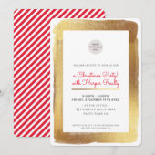 CORPORATE KERSTFEEST logo glam gouden lijst Feestdagenkaart (Voorkant / Achterkant)