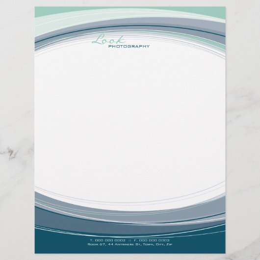 CORPORATE LETTERHEAD:: curved 4 Persoonlijk Briefhoofd (Voorkant)