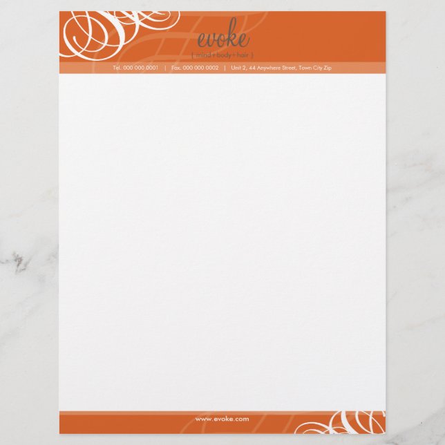 CORPORATE LETTERHEAD:: Designer Vogue 14 Gepersonaliseerd Briefhoofd (Voorkant)
