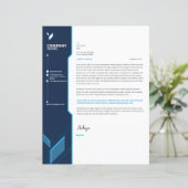 Corporate Letterhead-Sjabloon (Staand voorkant)