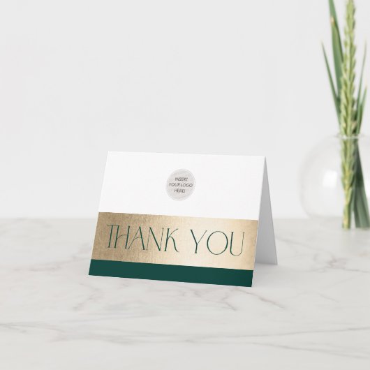 CORPORATE LOGO bedankt business groen goud (Voorkant)
