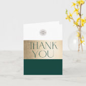 CORPORATE LOGO bedankt business groen goud Kaart (Gele Bloem)