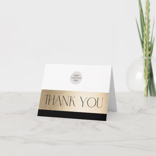 CORPORATE LOGO bedankt business zwart goud (Voorkant)