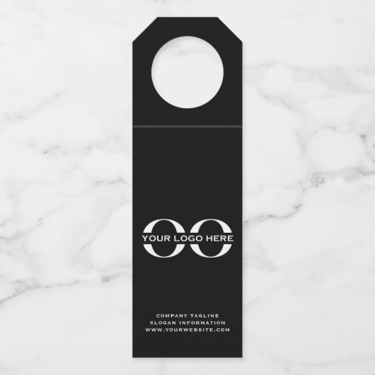 Corporate Logo Black Flessenhanger (Voorkant)