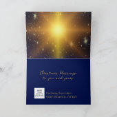 Corporate Logo Business Religieuze Kerst Kaart (Binnen)