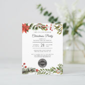 Corporate Logo Christmas Feestdagen Party Invitati (Staand voorkant)