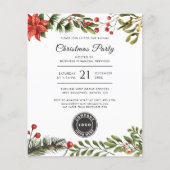 Corporate Logo Christmas Feestdagen Party Invitati (Voorkant)