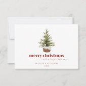 Corporate Logo Christmas Scandi Holiday Kaart (Voorkant)