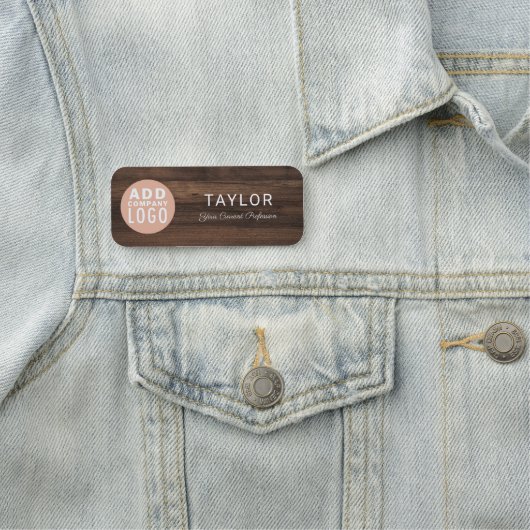 Corporate Logo Employee Custom Naamplaatje (In situ)