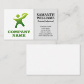 Corporate Logo en eenvoudige lay-out Visitekaartje (Voorkant / Achterkant)