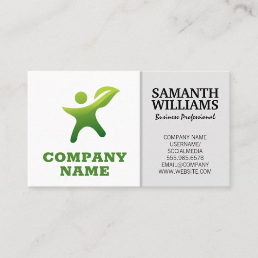 Corporate Logo en eenvoudige lay-out Visitekaartje (Voorkant)