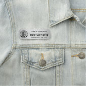 Corporate Logo Grijs Kleur Gedrukt Plastic Medewer Naamplaatje (In situ)