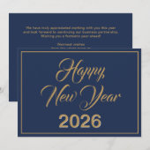 Corporate Logo Holiday Kaart (Voorkant / Achterkant)