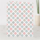 Corporate Logo Holiday Poinsettia, Elegant Feestel Kaart (Achterkant)