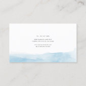 Corporate Logo Modern Blauw Ombre Modern Visitekaartje (Achterkant)