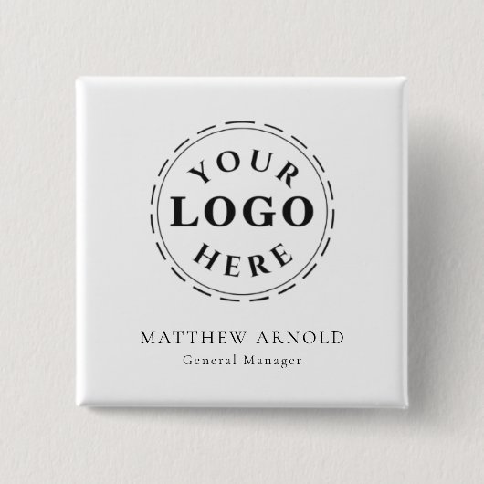 Corporate Logo Naam Badge Button (Voorkant)