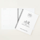Corporate Logo Naam Monogram Modern Business 2025 Planner (Display)