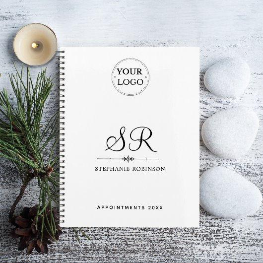 Corporate Logo Naam Monogram Modern Business 2025 Planner