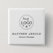 Corporate Logo Professional Identification Button (Voorkant)