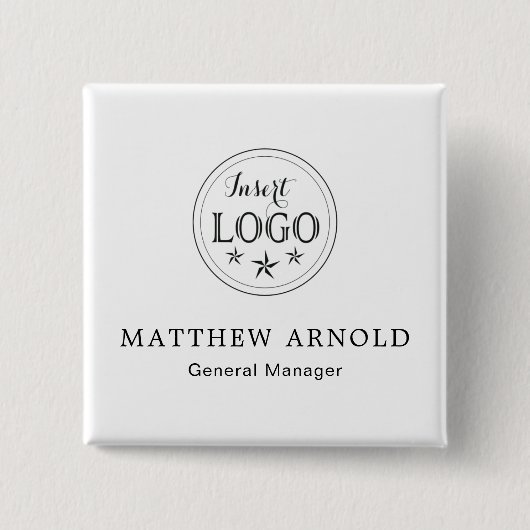 Corporate Logo Professional Identification Button (Voorkant)