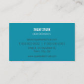 CORPORATE MINIMAL modern bold block grijs blauwgro Visitekaartje (Achterkant)