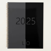 Corporate Minimalist Black Business Year Planner (Voorkant)