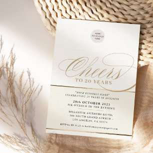 CORPORATE PARTY elegante zakelijke cheers zwart go Kaart