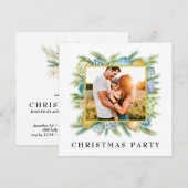 *~* Corporate Personal PHOTO AP20-kerstparty Kaart (Voorkant / Achterkant)