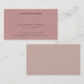 Corporate Plain Professional Modern Elegant Luxury Visitekaartje (Voorkant / Achterkant)