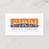 Corporate Professional gestileerd monogram Sinaasa Visitekaartje (Voorkant)