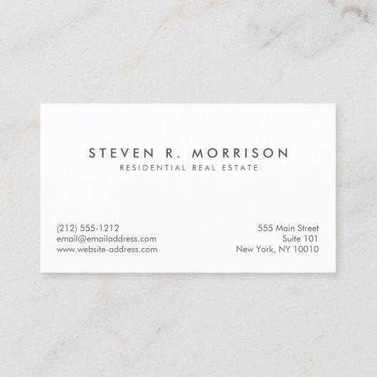 Corporate Professional Gestileerde Monogram Groen Visitekaartje (Achterkant)