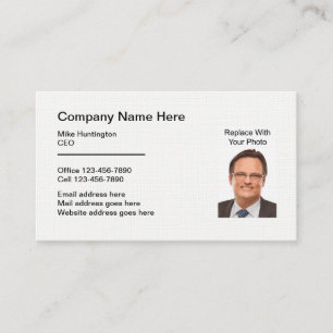 Corporate Professional Photo-sjabloon Visitekaartje
