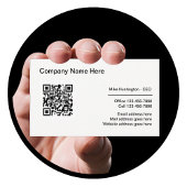 Corporate Professional QR-code Logo-ontwerp Visitekaartje