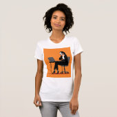 Corporate Pumpkin – Halloween Office Humor Art T-shirt (Voorkant volledig)