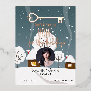 Corporate Real Estate Realtor Holiday Post Kaart