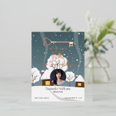 Corporate Real Estate Realtor Holiday Post Kaart (Staand Voorkant)