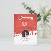 Corporate Real Estate Realtor Holiday Post Kaart (Staand voorkant)